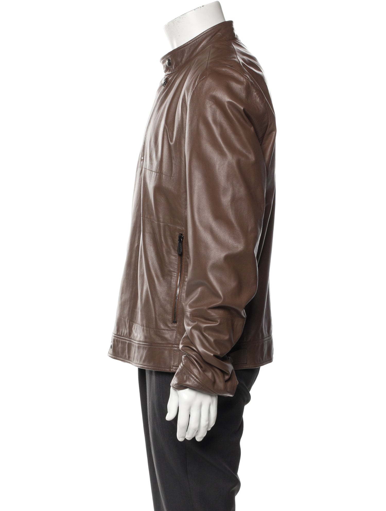 Bottega Veneta Leather Moto Jacket