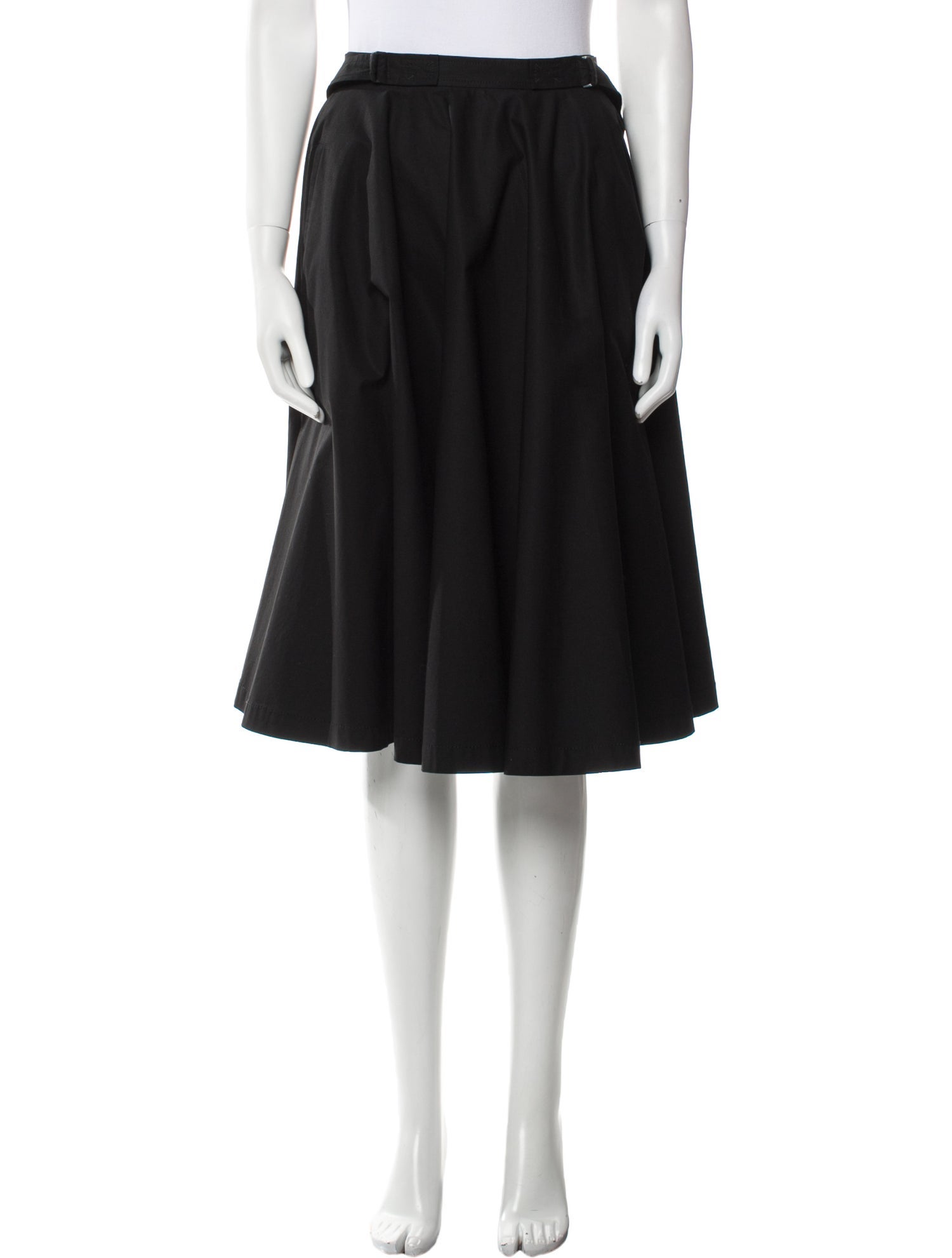 Bottega Veneta Pleated Accents Knee-Length Skirt
