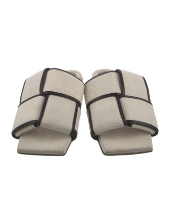 Bottega Veneta Canvas Slides