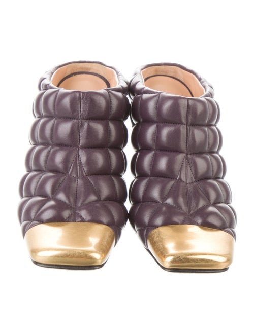 Bottega Veneta Leather Colorblock Pattern Mules