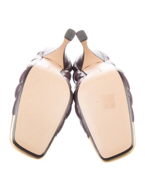 Bottega Veneta Leather Colorblock Pattern Mules