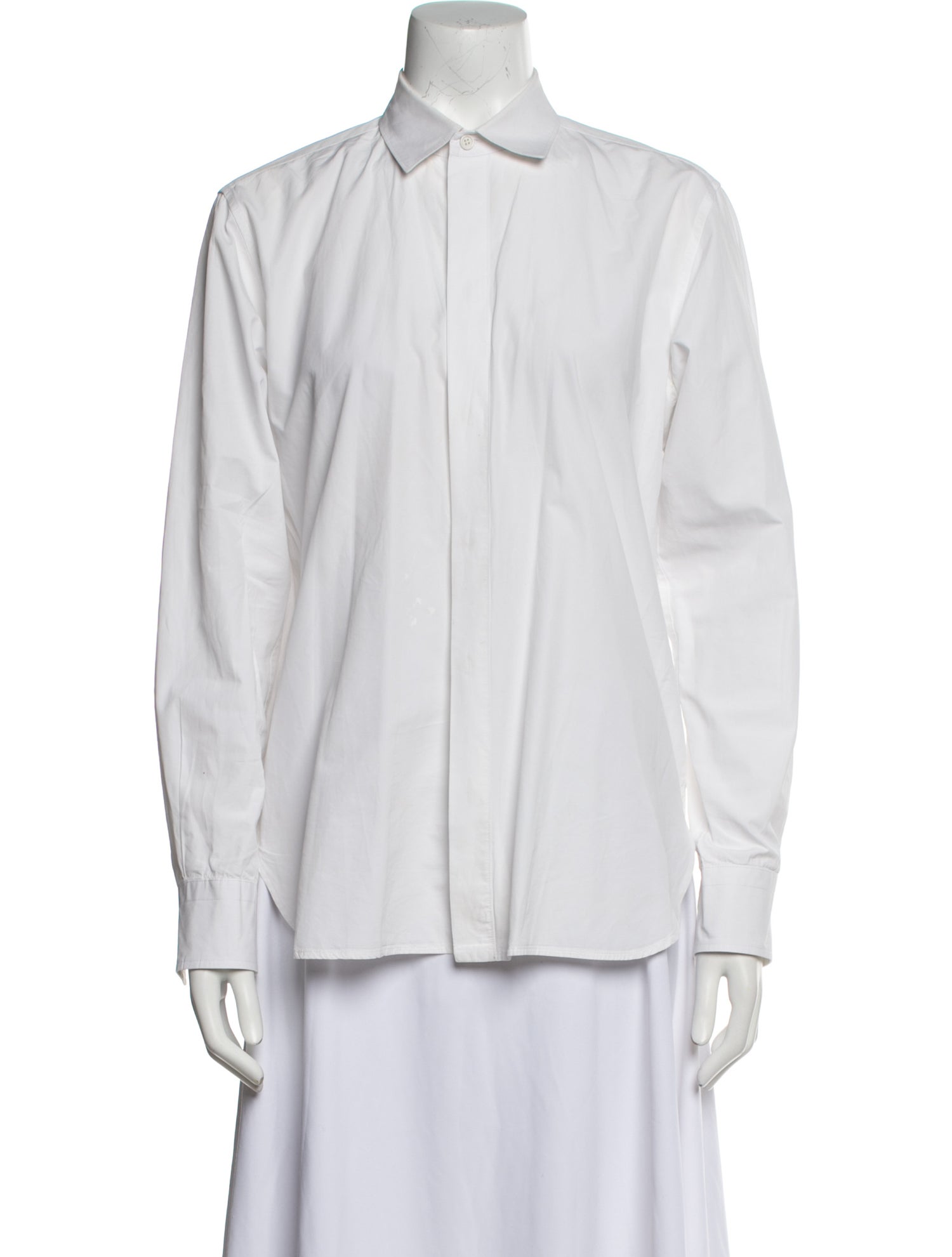 Bottega Veneta Long Sleeve Button-Up Top