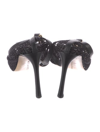 Bottega Veneta Chain-Link Accent Chain-Link Accents T-Strap Pumps