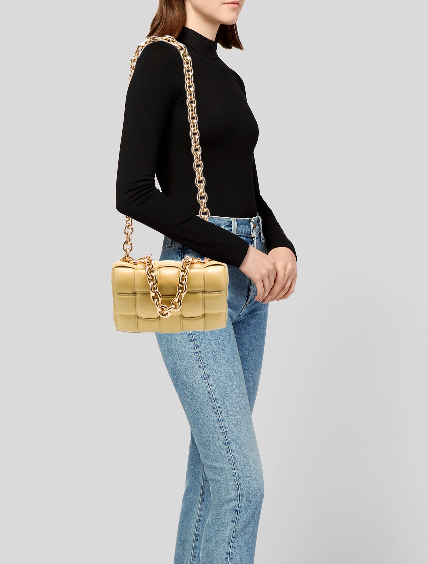 Bottega Veneta Leather Chain Padded Cassette