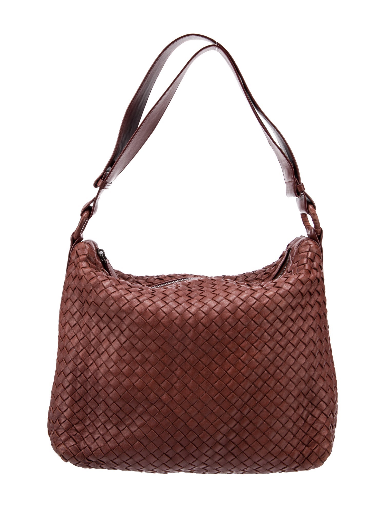 【送料込】BOTTEGA VENETA_Intrecciato leather shoulder bag BOTTEGA VENETA Loop intrecciato leather shoulder bag | NET-A