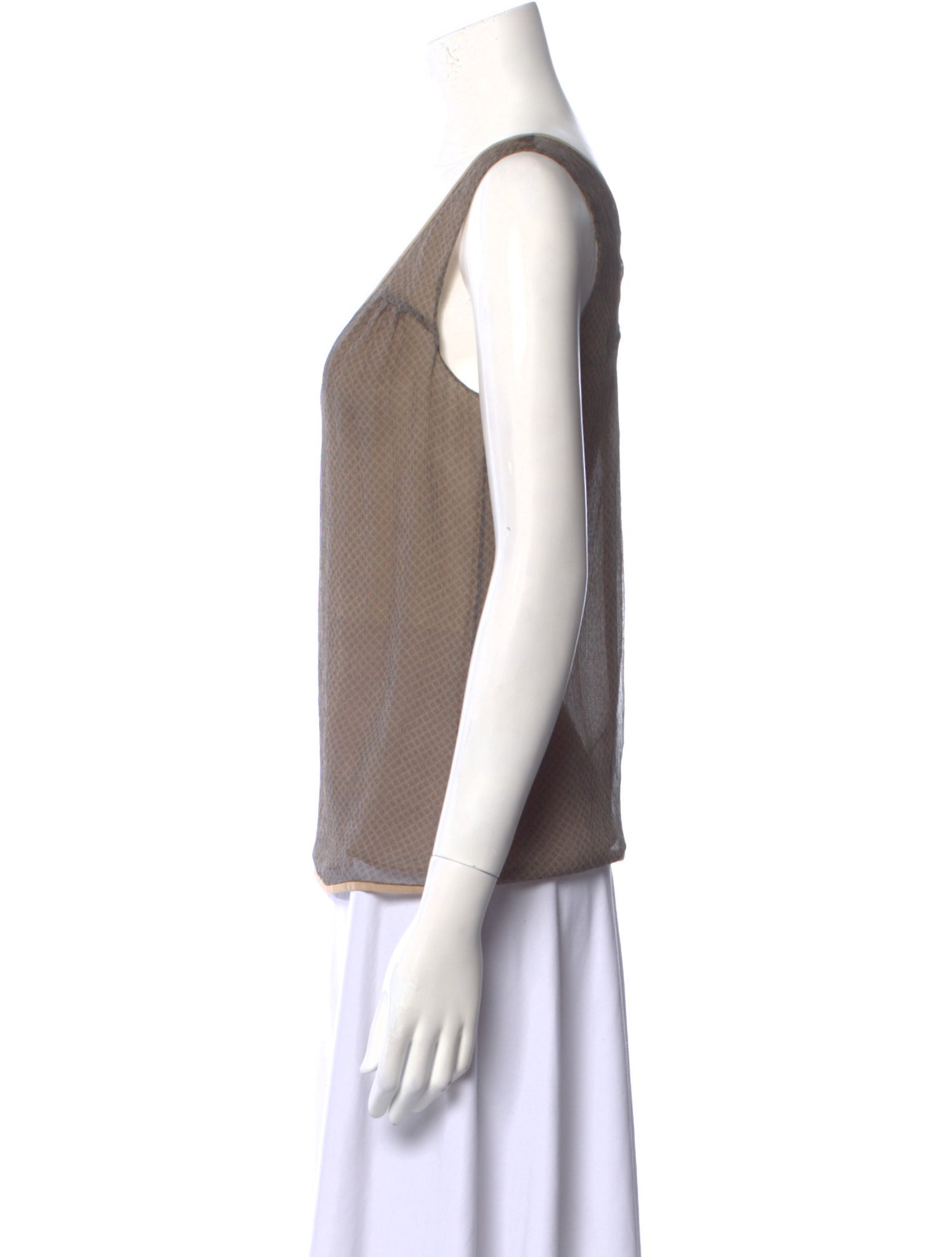 Bottega Veneta Silk V-Neck Top