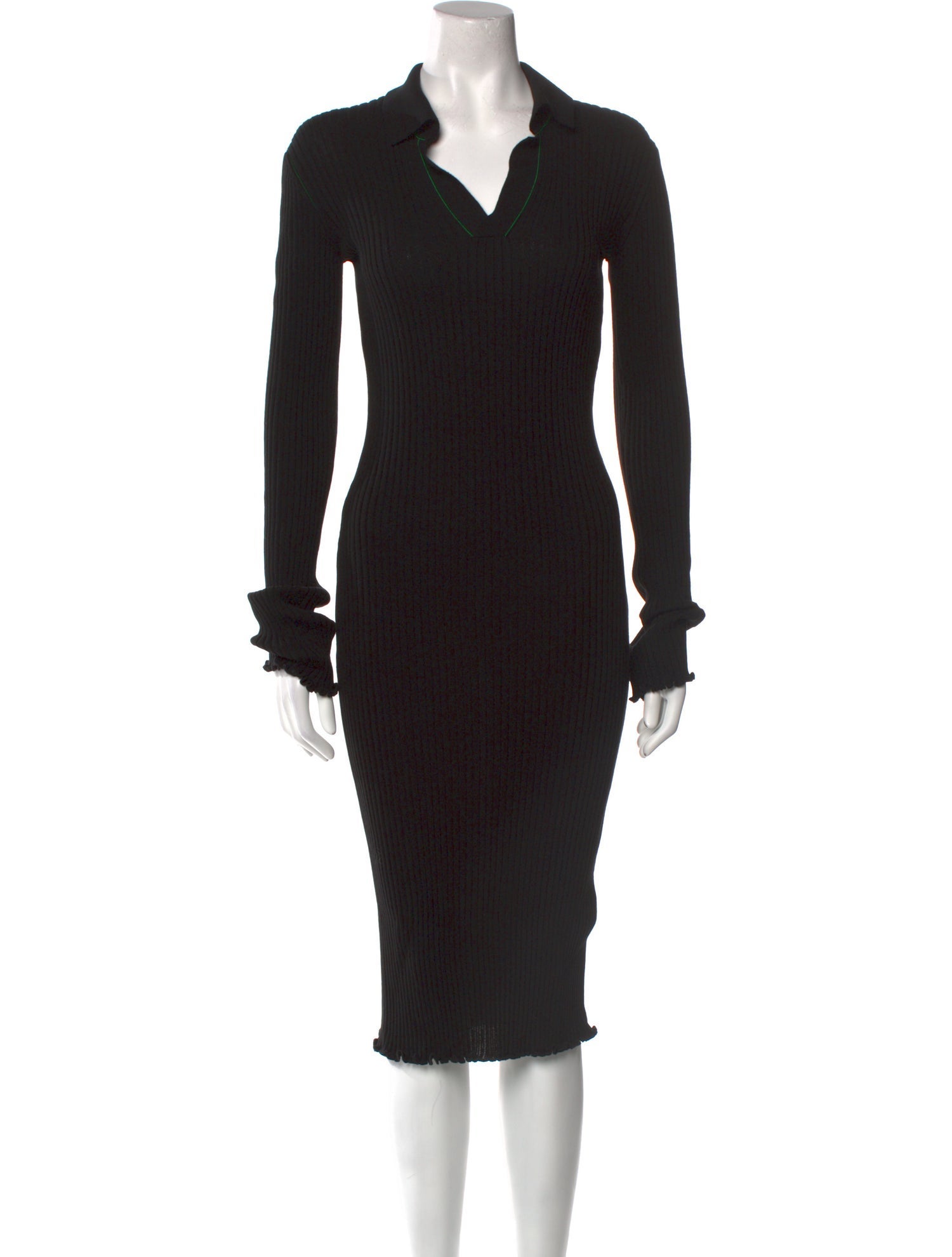 Bottega Veneta V-Neck Midi Length Dress w/ Tags