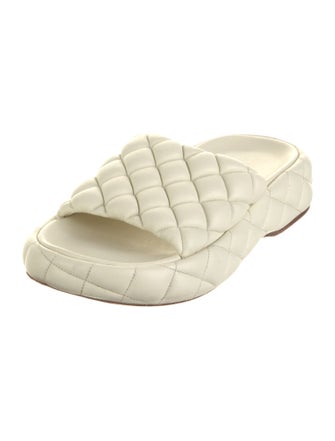 Bottega Veneta Intrecciato Weave Leather Slides
