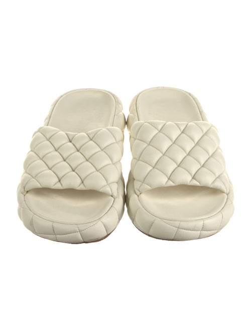 Bottega Veneta Intrecciato Weave Leather Slides