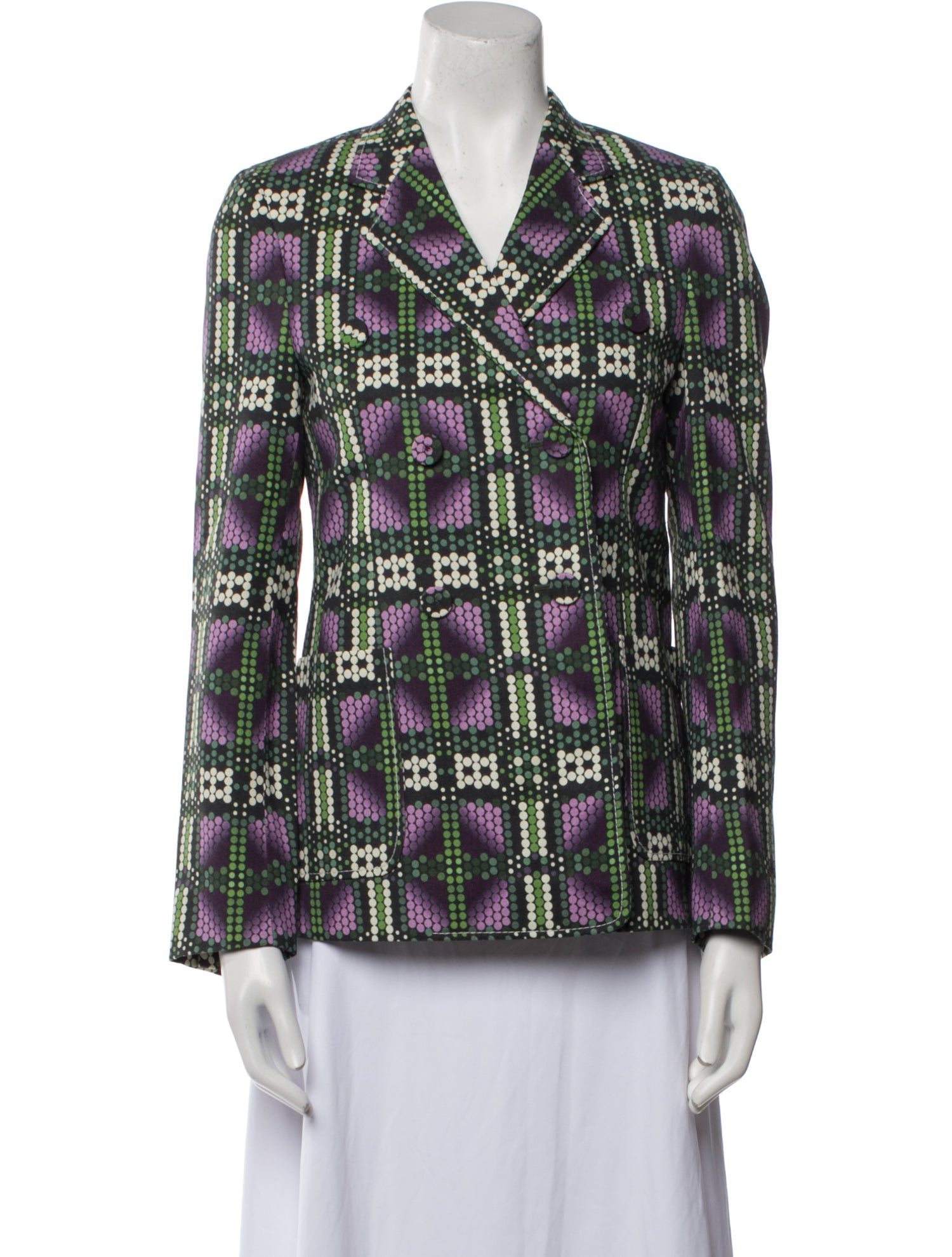 Bottega Veneta Polka Dot Print Blazer