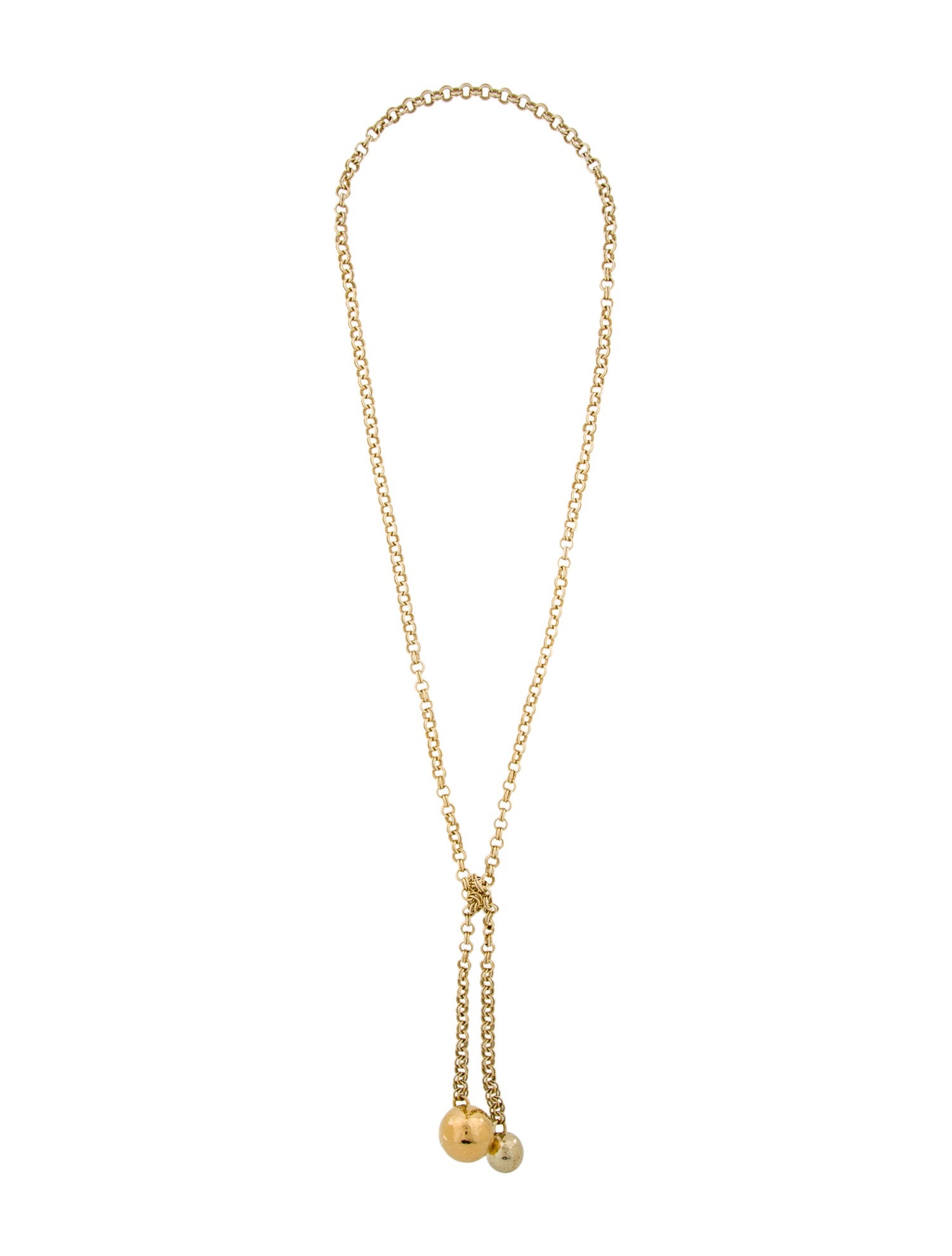 Bottega Veneta Extra Long Geometric Necklace