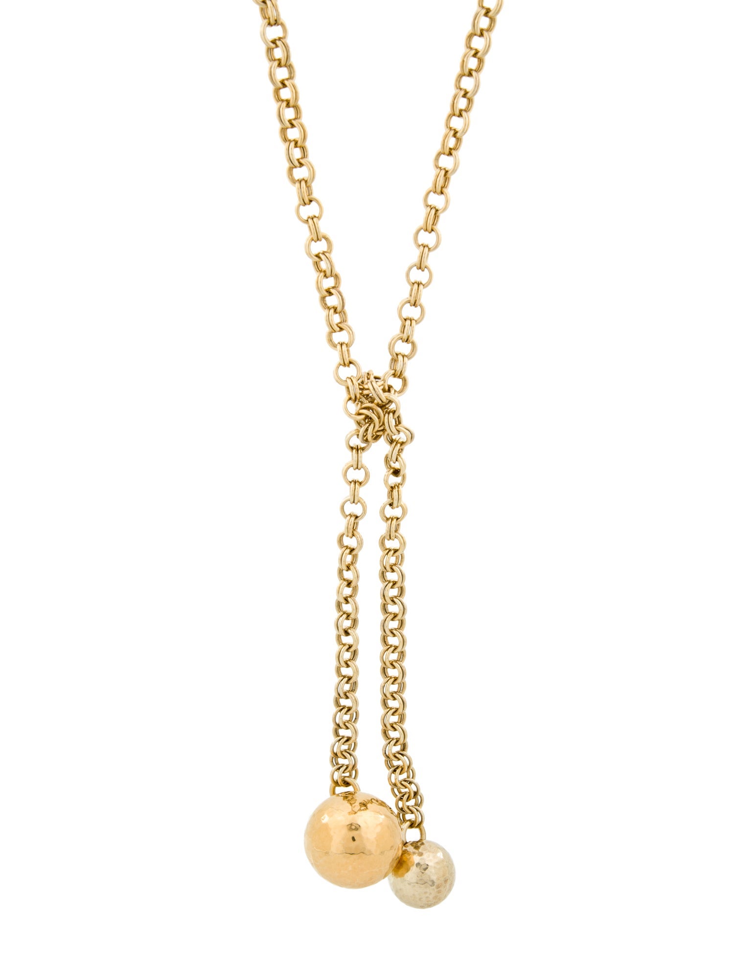 Bottega Veneta Extra Long Geometric Necklace