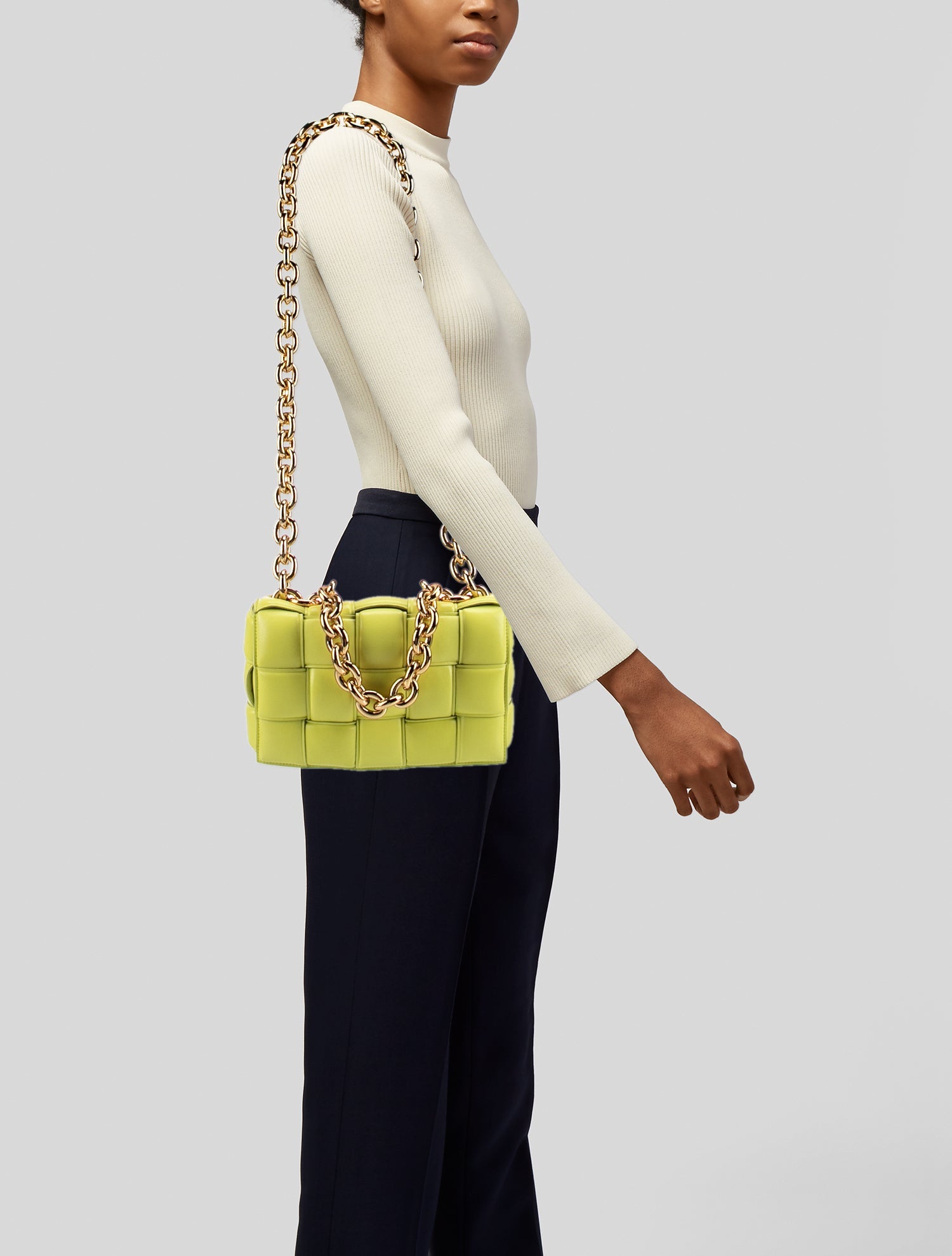 Bottega Veneta Intrecciato Chain Padded Cassette