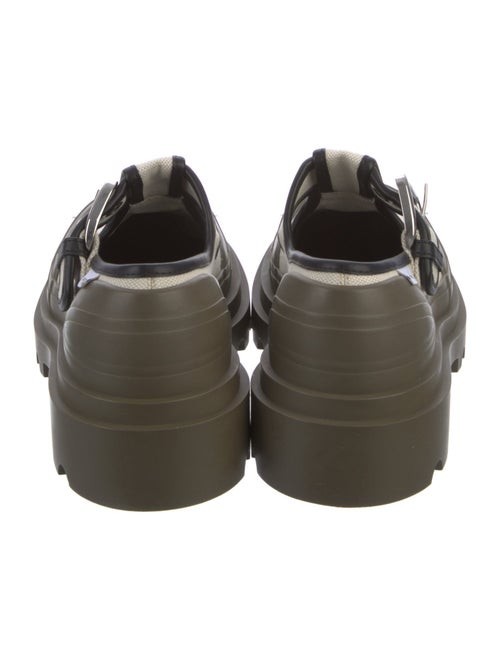 Bottega Veneta Canvas Colorblock Pattern Slingback Sandals