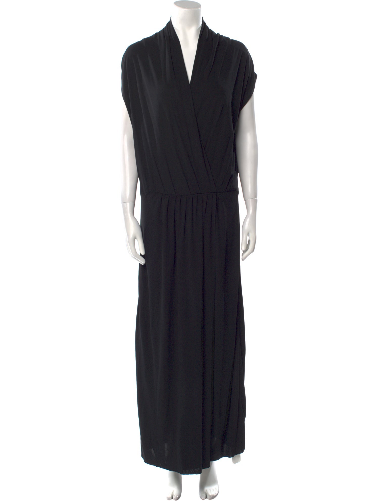Bottega Veneta V-Neck Long Dress