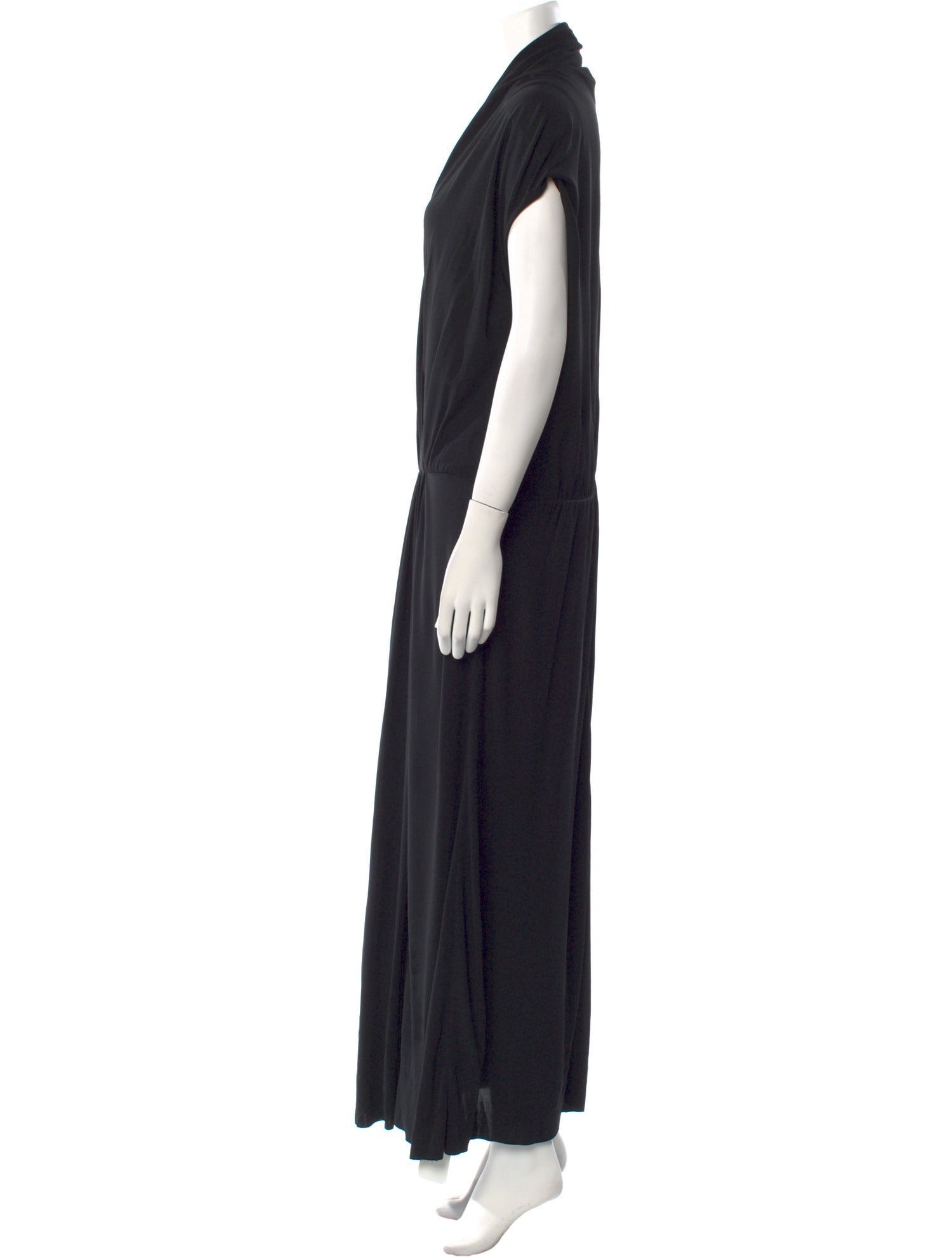 Bottega Veneta V-Neck Long Dress