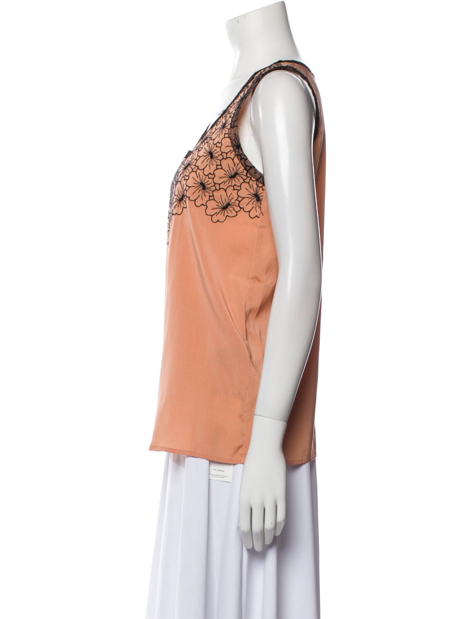 Bottega Veneta Silk Scoop Neck Top