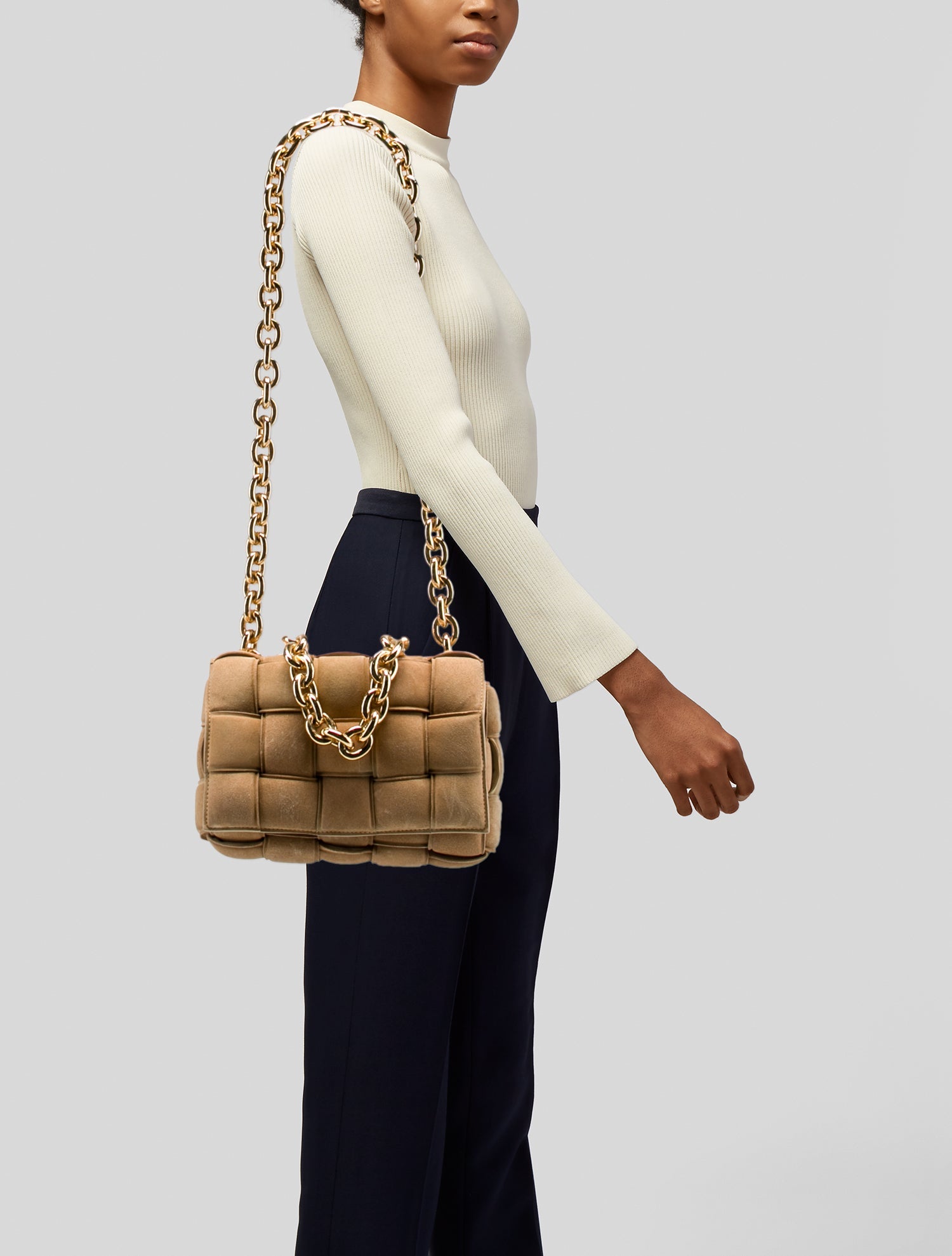 Bottega Veneta Intrecciato Chain Padded Cassette