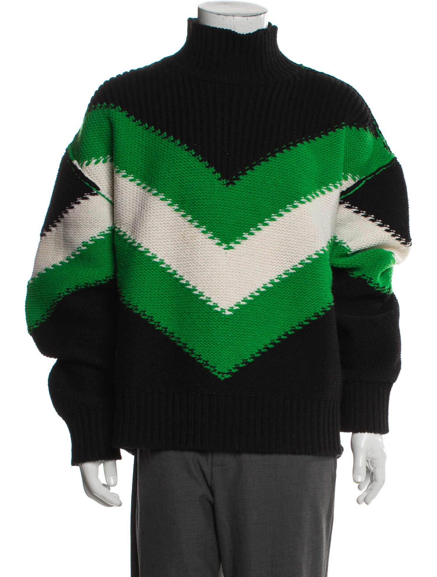 Bottega Veneta Wool Colorblock Pattern Pullover