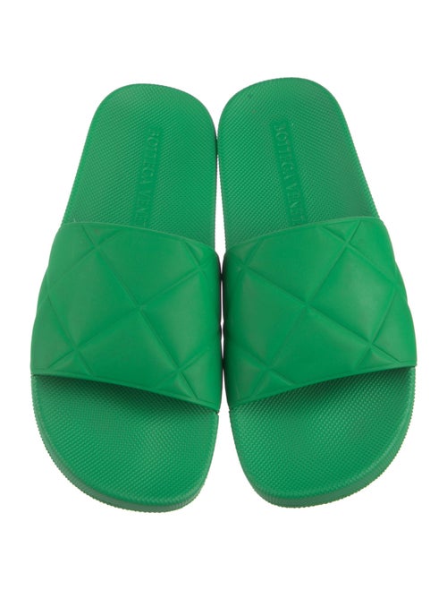 Bottega Veneta Quilted Pattern Rubber Slides