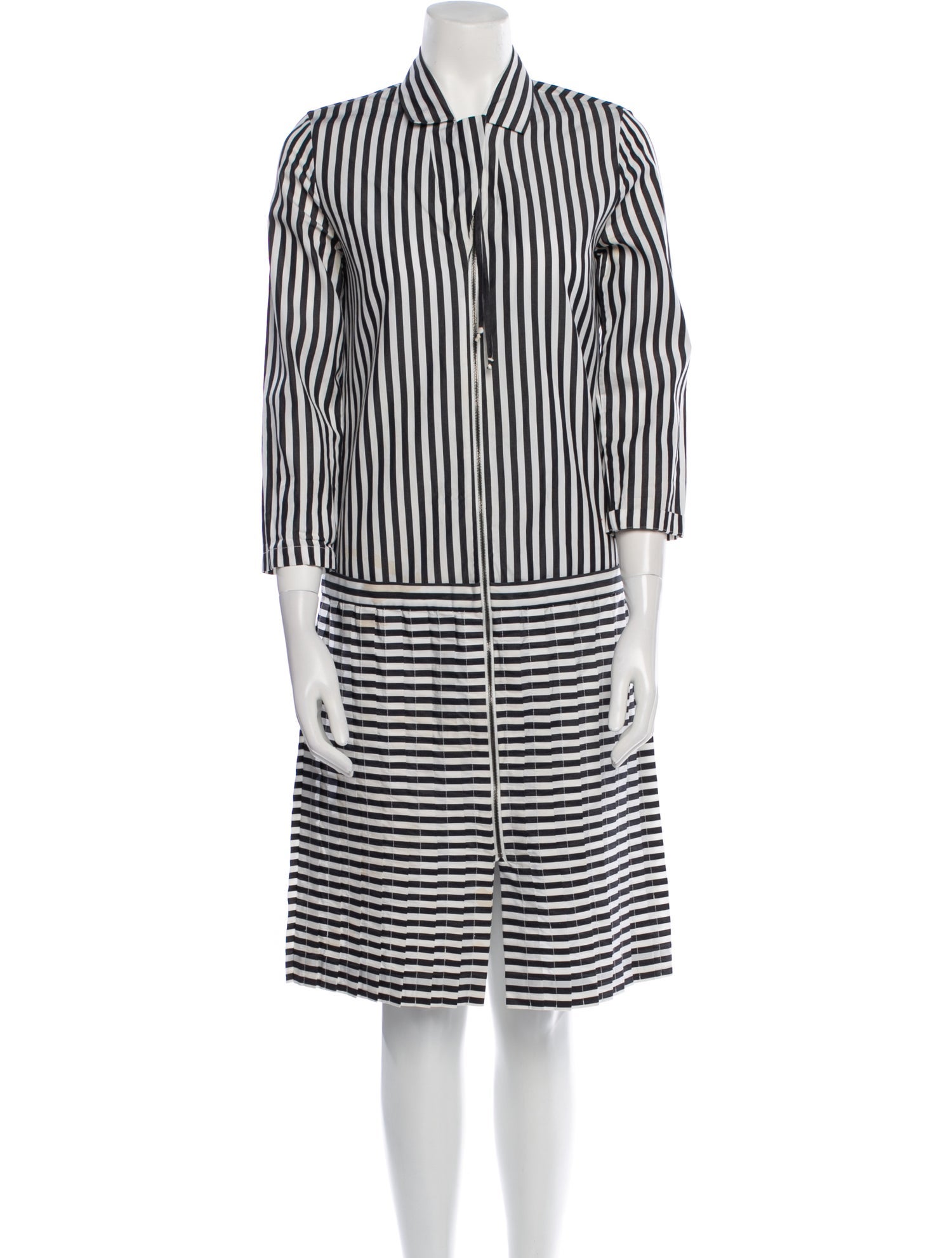 Bottega Veneta Striped Knee-Length Dress