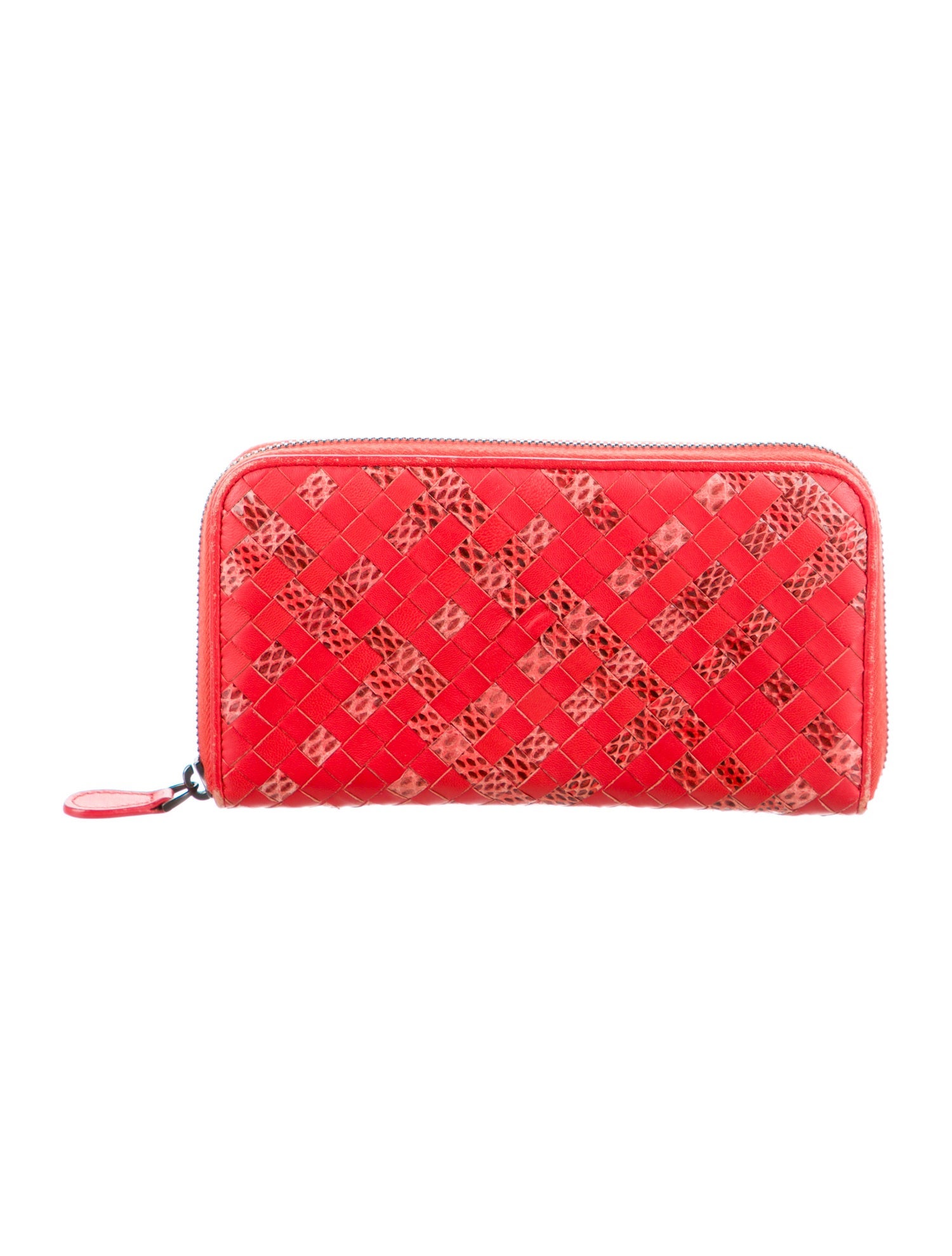 Bottega Veneta Intrecciato Weave Leather Wallet