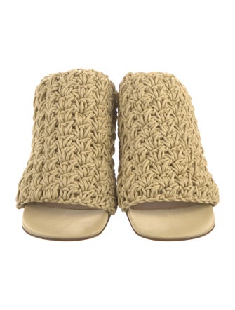 Bottega Veneta Intrecciato Weave Leather Slides