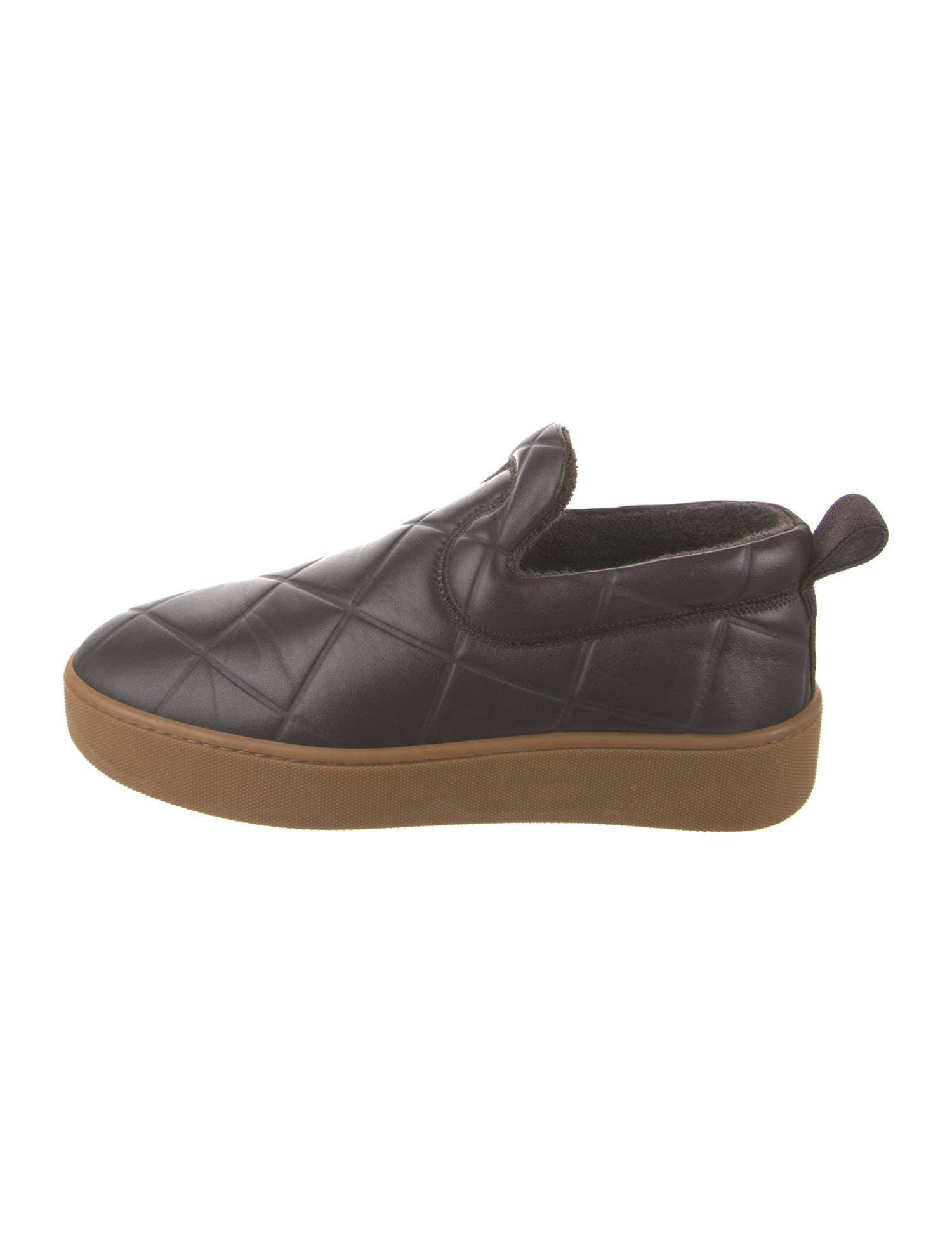 Bottega Veneta Quilted Pattern Leather Sneakers