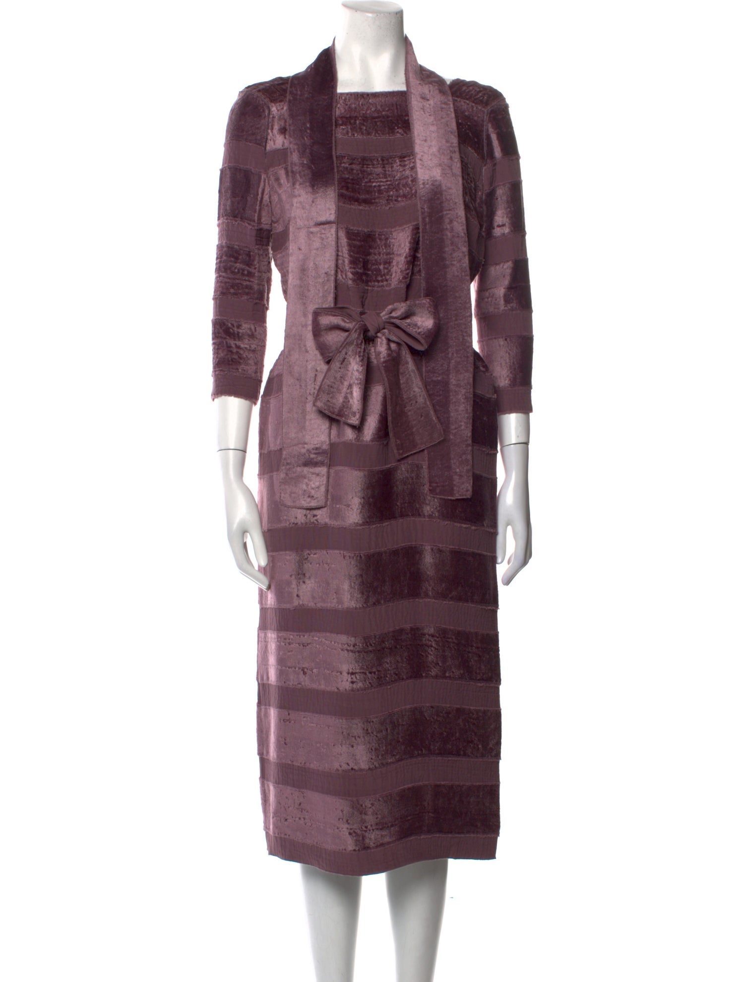 Bottega Veneta Velour Midi Length Dress