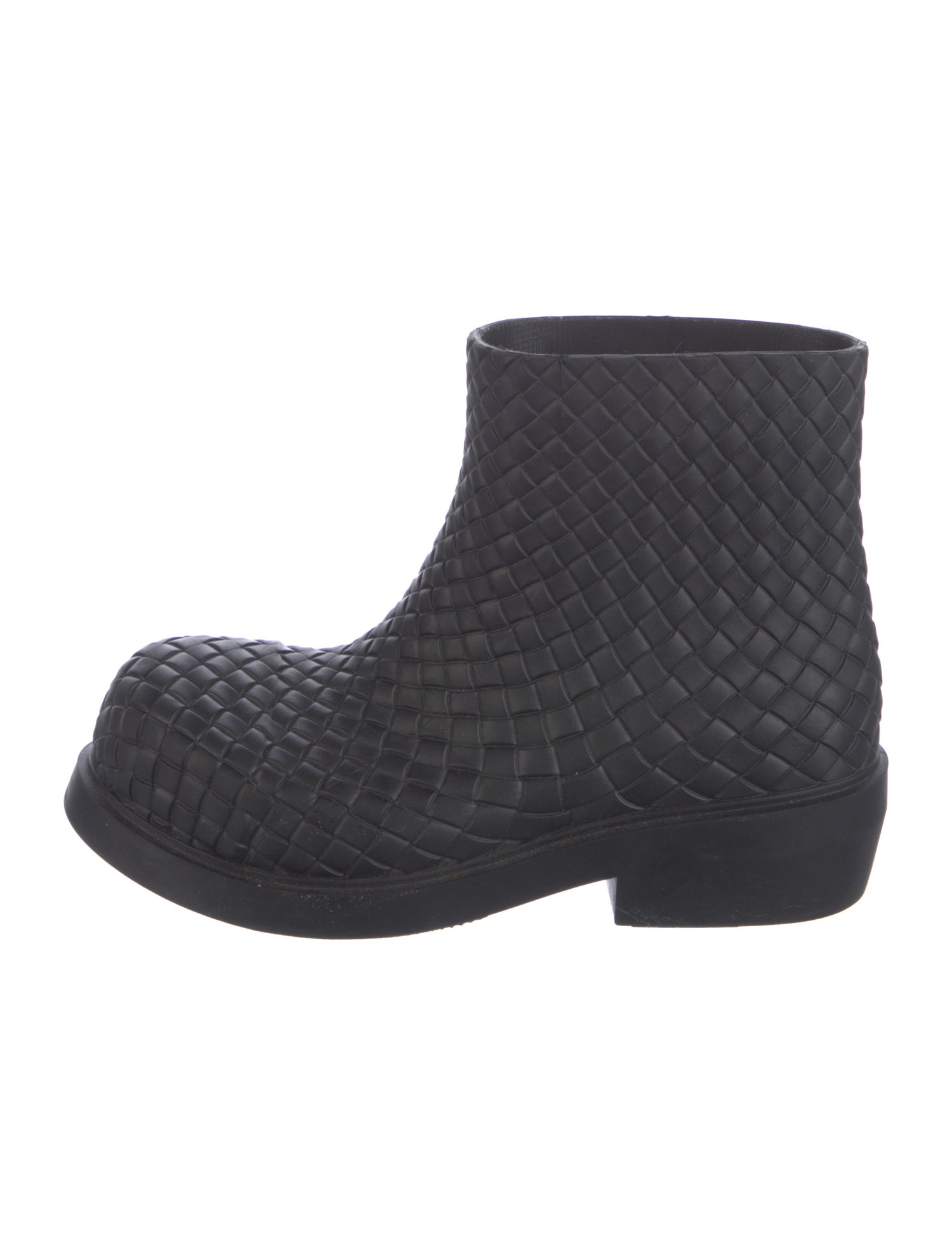 Bottega Veneta Intrecciato Weave Rubber Rain Boots