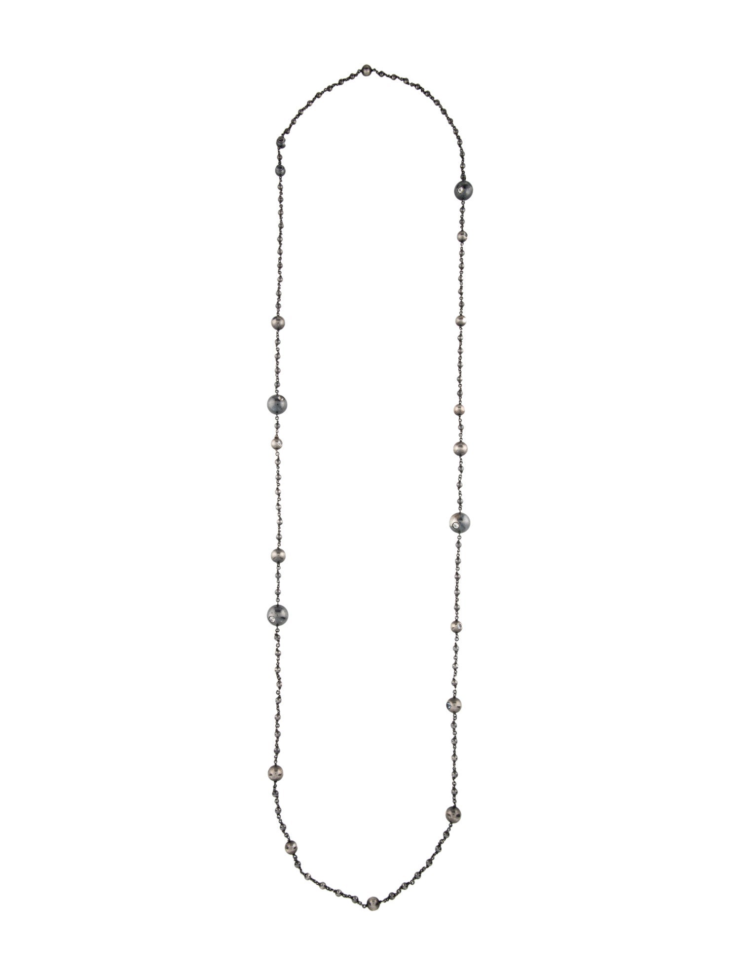 Bottega Veneta Crystal Bead Station Necklace