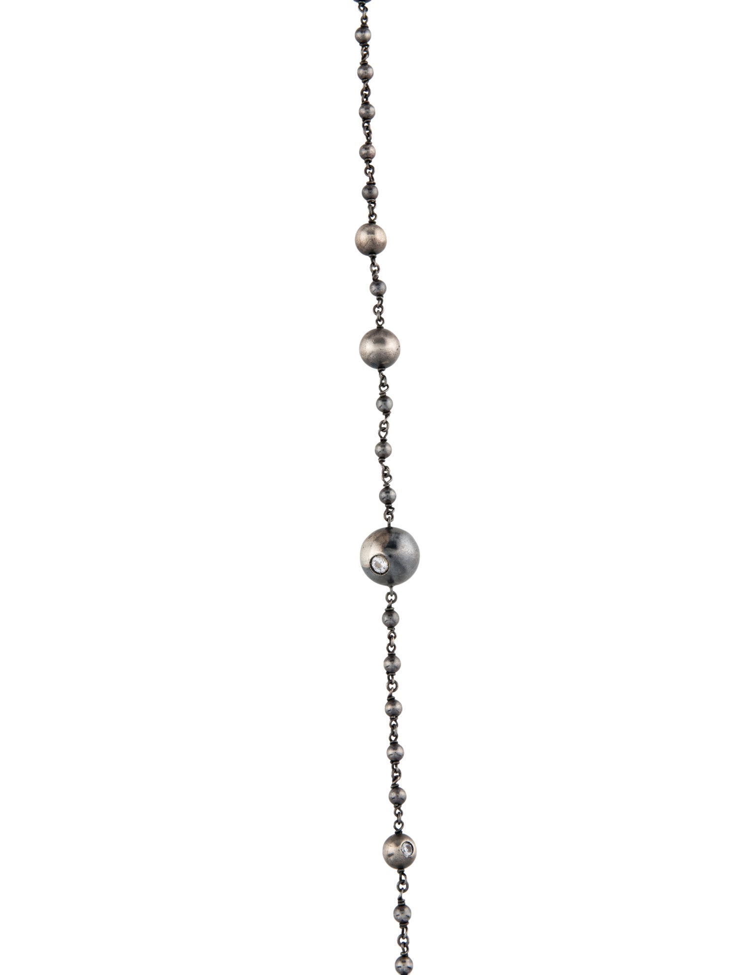 Bottega Veneta Crystal Bead Station Necklace