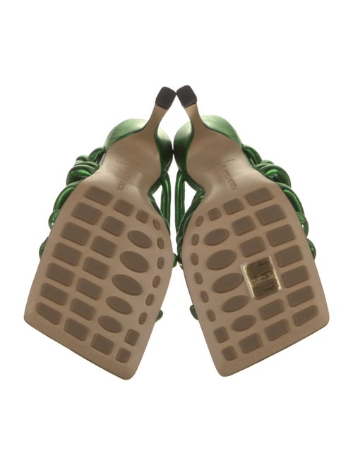 Bottega Veneta Leather Braided Accents Slides