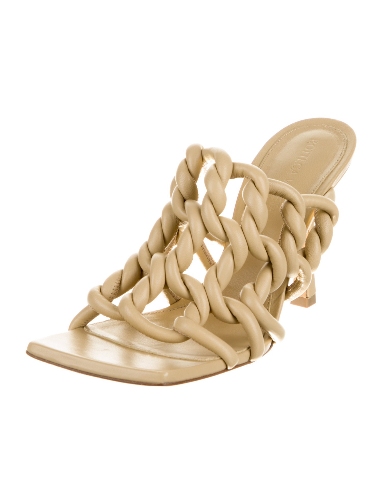 Bottega Veneta Leather Slides