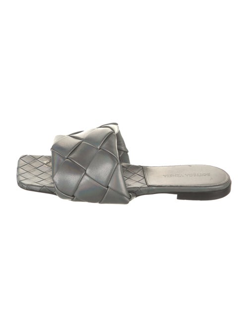 Bottega Veneta Intrecciato Weave Leather Slides