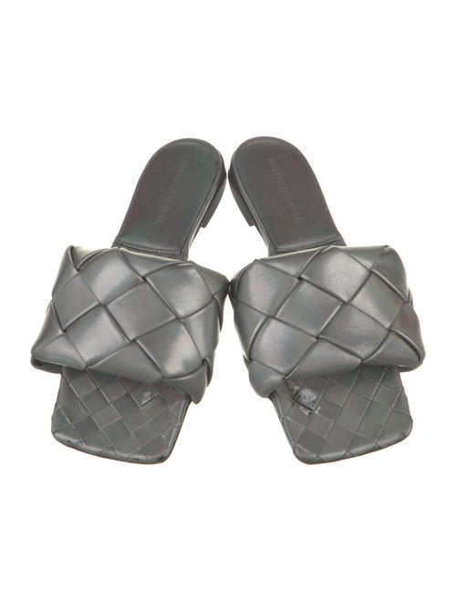 Bottega Veneta Intrecciato Weave Leather Slides