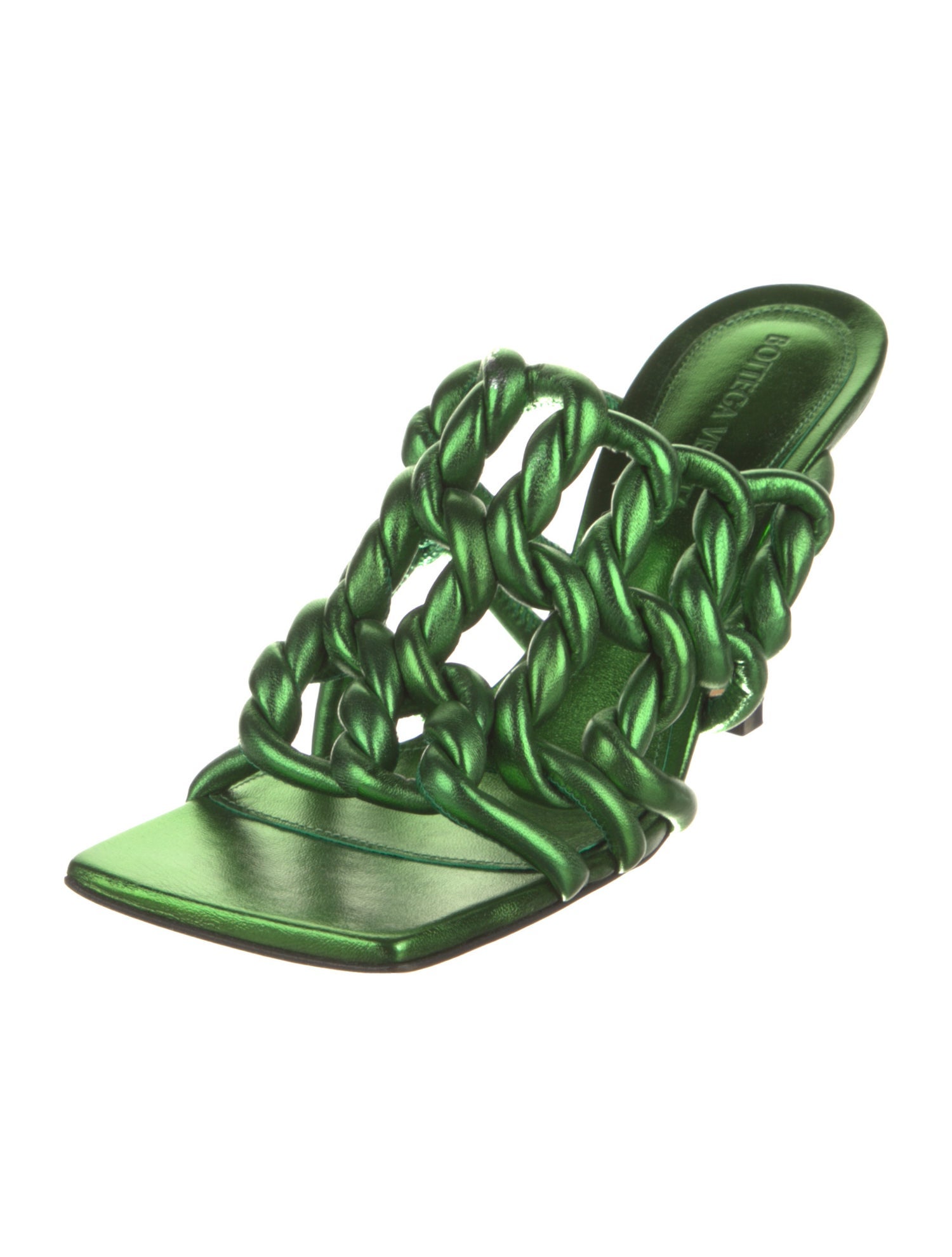 Bottega Veneta Leather Slides