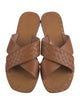 Bottega Veneta Intrecciato Weave Leather Slides
