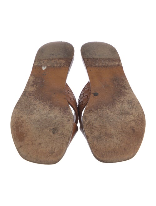 Bottega Veneta Intrecciato Weave Leather Slides