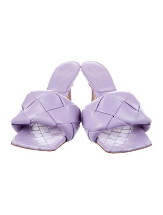 Bottega Veneta Intrecciato Weave Leather Slides