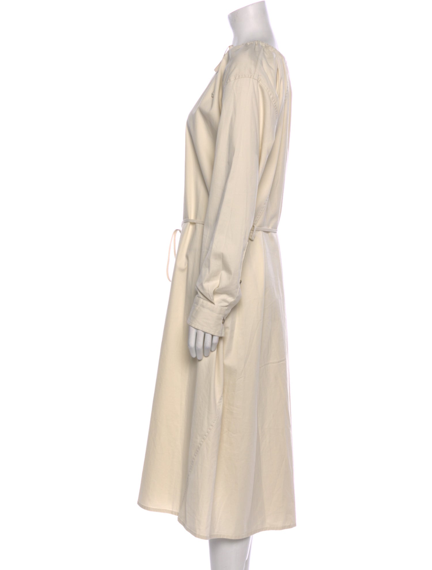 Bottega Veneta Bateau Neckline Midi Length Dress