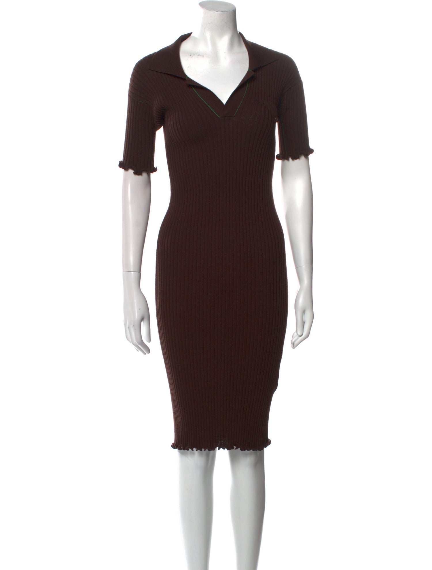 Bottega Veneta Wool Knee-Length Dress