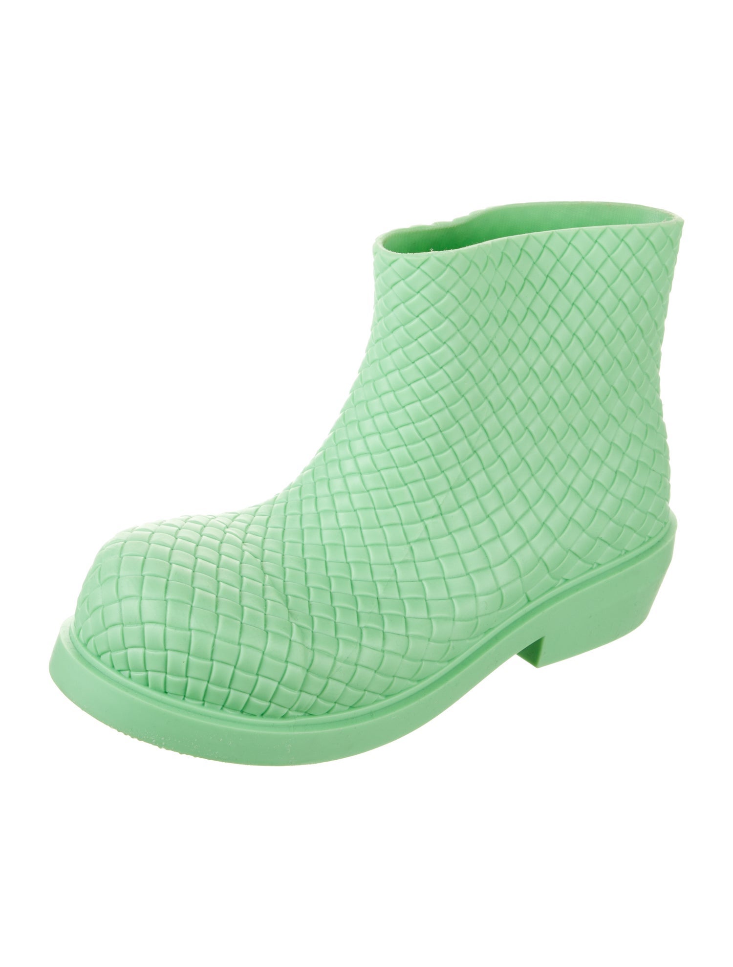 Bottega Veneta Intrecciato Weave Rubber Rain Boots