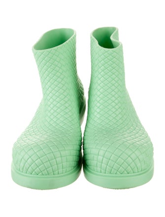 Bottega Veneta Intrecciato Weave Rubber Rain Boots
