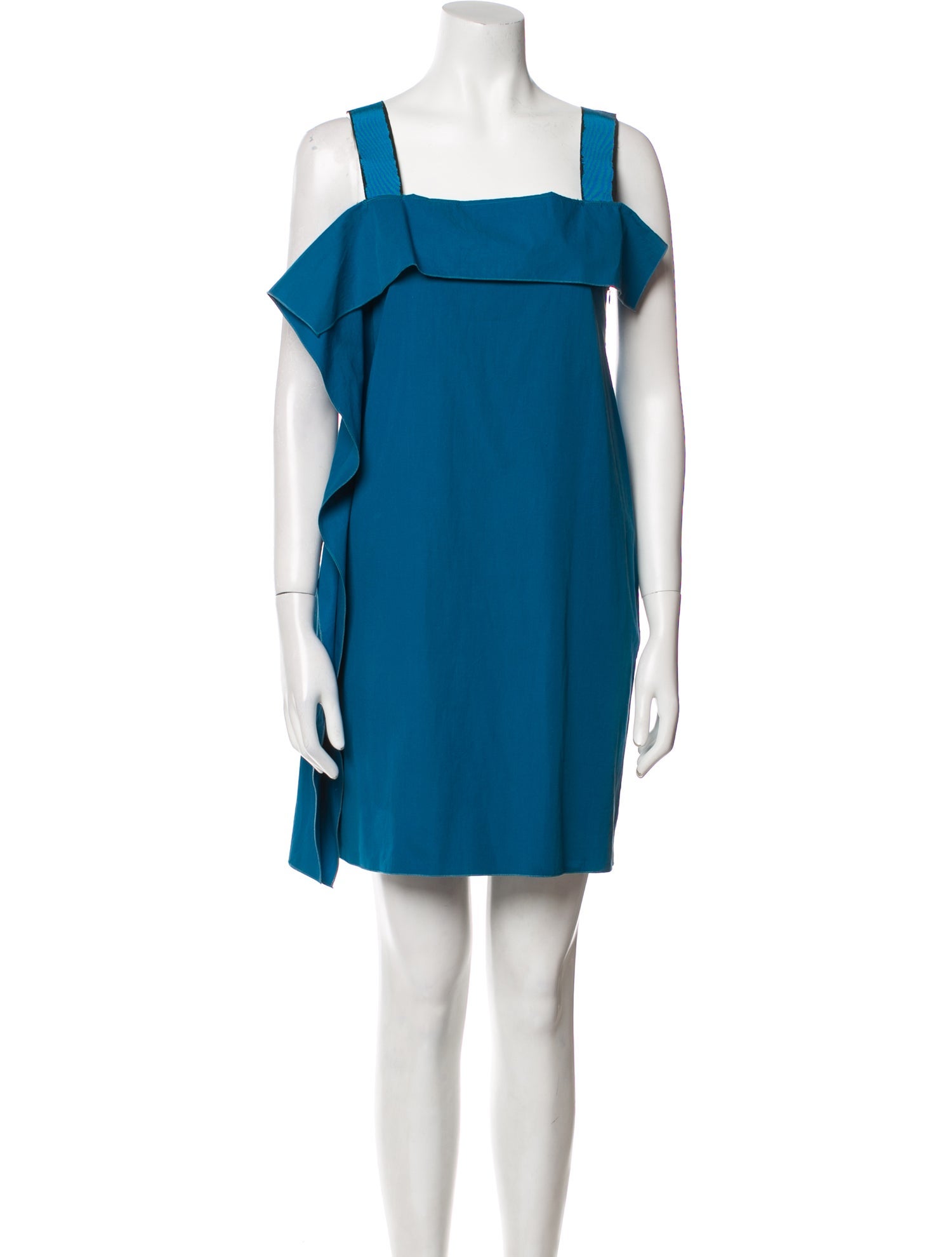 Bottega Veneta Square Neckline Mini Dress
