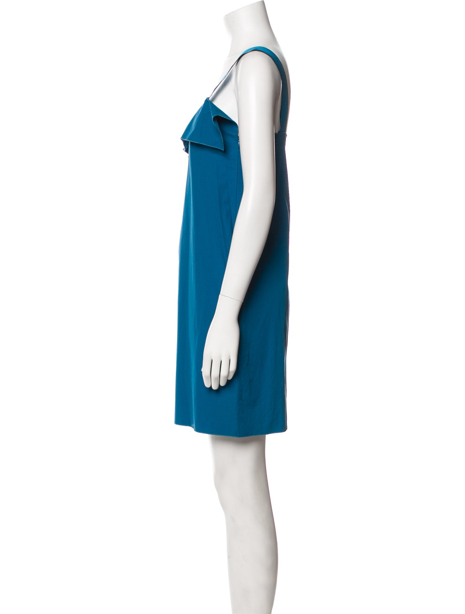 Bottega Veneta Square Neckline Mini Dress