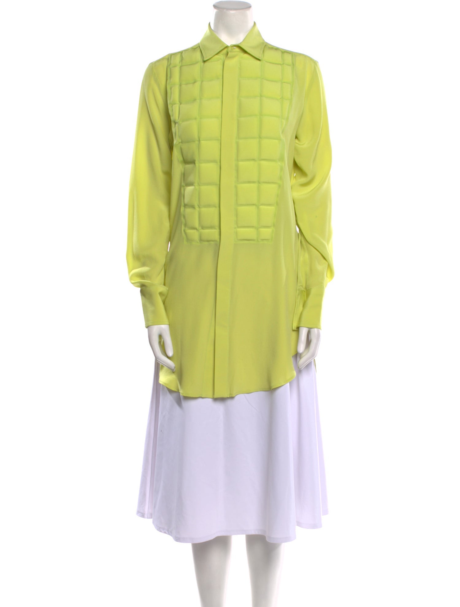 Bottega Veneta Silk Long Sleeve Tunic