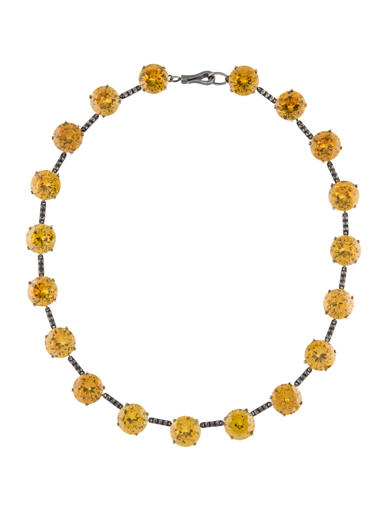 Bottega Veneta Cubic Zirconia Collar Necklace