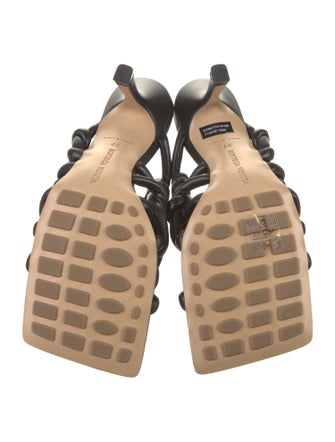 Bottega Veneta Leather Floral Print Slides