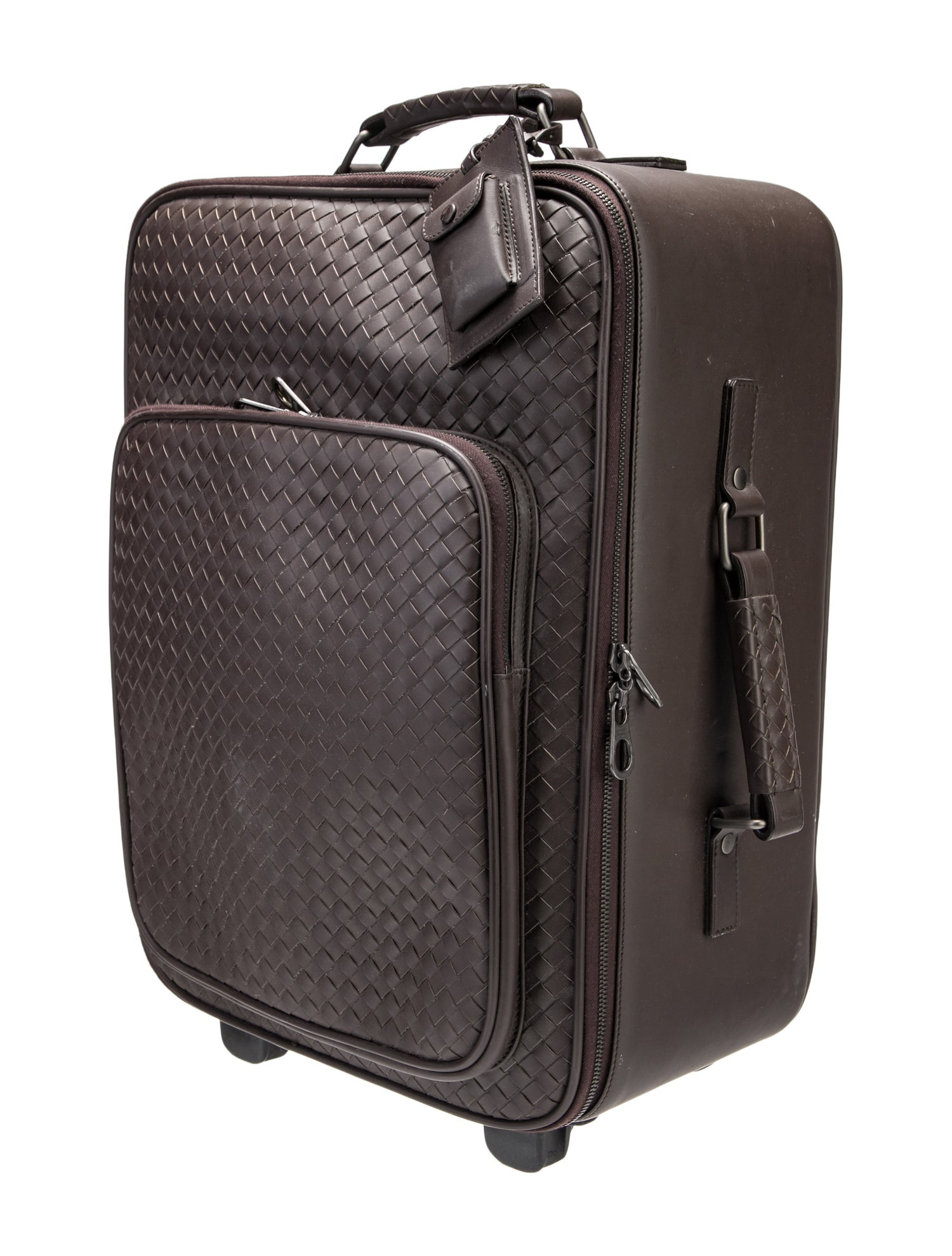 Bottega Veneta Intrecciato Leather Carry-On Trolly Suitcase